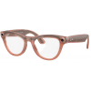 Умные очки Ray-Ban Meta* Skyler Gen 2 Shiny Peach, Фотохромные линзы Clear to Brown Transitions (RW4014)